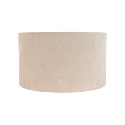 QAZQA Stofflampenschirm hellbraun rund 35/35/20