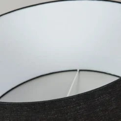 QAZQA Stofflampenschirm schwarz 50/50/25