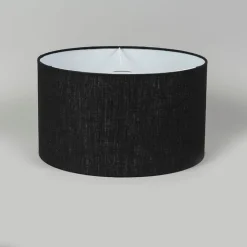 QAZQA Stofflampenschirm schwarz 35/35/20