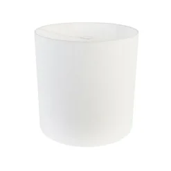 QAZQA Stofflampenschirm Weiß Zylinder 40/40/40