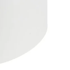 QAZQA Stofflampenschirm Weiß Zylinder 40/40/40
