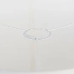 QAZQA Stofflampenschirm Weiß Zylinder 40/40/40