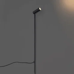 QAZQA Strahler schwarz 80cm inkl. LED Verstellbar IP65 inkl. Kabel und Stecker - Carl