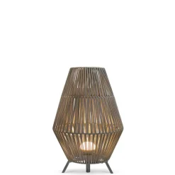 Newgarden Taupe Stehleuchte inklusive dimmbarer LED, IP54, wiederaufladbar mit Fernbedienung - Conta