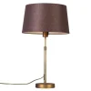 QAZQA Tischlampe Bronze mit Schirm braun 35 cm verstellbar - Parte