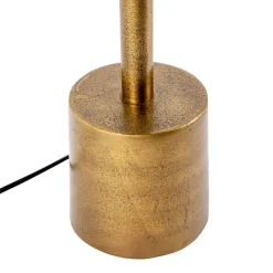 QAZQA Tischlampe Bronze Veloursschirm grün 40 cm - Diverso