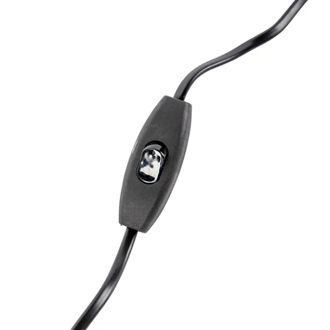 QAZQA Tischlampe Bronze Veloursschirm grün 40 cm - Diverso