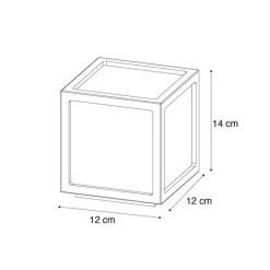 Newgarden Tischleuchte aus Bambus mit Flammeneffekt inkl. LED IP44 Solar Wiederaufladbar - Vega