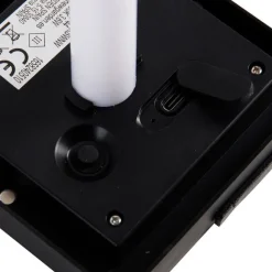 Newgarden Tischleuchte aus Bambus mit Flammeneffekt inkl. LED IP44 Solar Wiederaufladbar - Vega