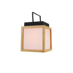 Newgarden Tischleuchte aus Bambus mit Flammeneffekt inkl. LED IP44 Solar Wiederaufladbar - Vega