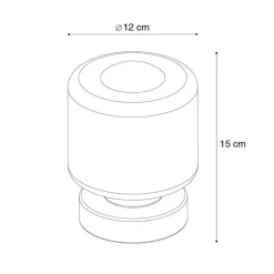 Paul Neuhaus Tischleuchte aus Messing inkl. LED 3-stufig dimmbar mit Touch - Mirko