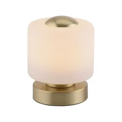 Paul Neuhaus Tischleuchte aus Messing inkl. LED 3-stufig dimmbar mit Touch - Mirko