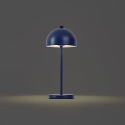 QAZQA Tischleuchte blau inkl. LED IP54 Wiederaufladbar mit Ladestation - Squirrel