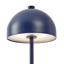 QAZQA Tischleuchte blau inkl. LED IP54 Wiederaufladbar mit Ladestation - Squirrel