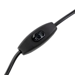 QAZQA Tischleuchte Bronze Samtlampenschirm Taupe mit Gold 40 cm - Bruut