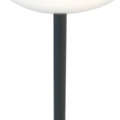 Newgarden Tischleuchte dunkelgrau inkl. LED wiederaufladbar mit Touchdimmer - Renata