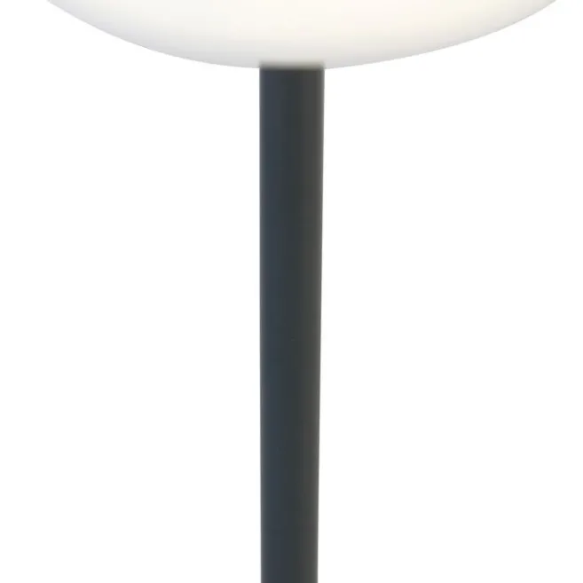 Newgarden Tischleuchte dunkelgrau inkl. LED wiederaufladbar mit Touchdimmer - Renata