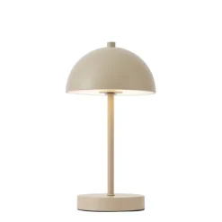 QAZQA Tischleuchte für den Außenbereich beige inkl. LED 3-Stufen-Dimmbar IP44 Wiederaufladbar - Keira