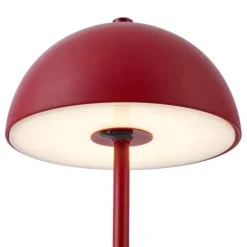 QAZQA Tischleuchte für den Außenbereich Dunkelrot inkl. LED 3-Stufen-Dimmbar IP44 Wiederaufladbar - Keira