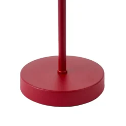 QAZQA Tischleuchte für den Außenbereich Dunkelrot inkl. LED 3-Stufen-Dimmbar IP44 Wiederaufladbar - Keira