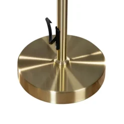 QAZQA Tischleuchte Gold mit ovalem Samtschirm Grün 35cm - Parte