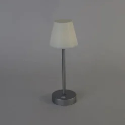 Newgarden Tischleuchte grau inkl. LED wiederaufladbar mit Touchdimmer - Renata