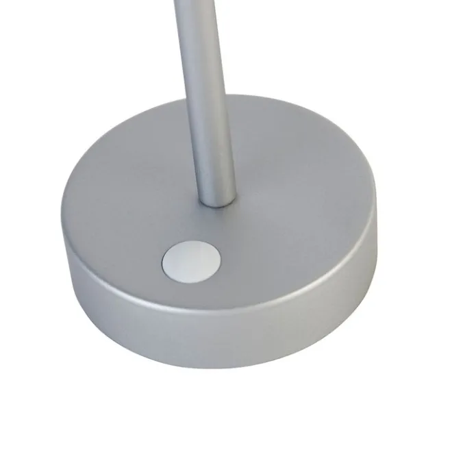 Newgarden Tischleuchte grau inkl. LED wiederaufladbar mit Touchdimmer - Renata