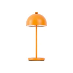 QAZQA Tischleuchte Orange inkl. LED IP54 Wiederaufladbar mit Ladestation - Squirrel
