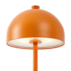 QAZQA Tischleuchte Orange inkl. LED IP54 Wiederaufladbar mit Ladestation - Squirrel