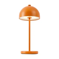 QAZQA Tischleuchte Orange inkl. LED IP54 Wiederaufladbar mit Ladestation - Squirrel