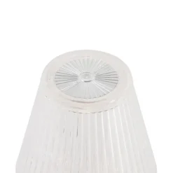 Newgarden Tischleuchte transparentes Glas inkl. LED Wiederaufladbar IP44 - Lola 20 Lux