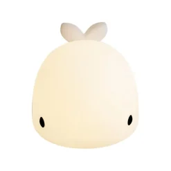 Kinder QAZQA Tischleuchte Weiß 50cm inkl. LED Dimmbar IP54 Wiederaufladbar - Baby Whale