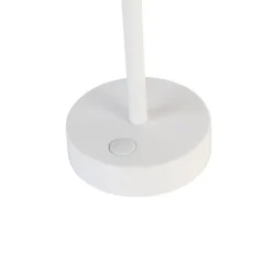 Newgarden Tischleuchte weiß inkl. LED wiederaufladbar mit Touchdimmer - Renata