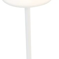 Newgarden Tischleuchte weiß inkl. LED wiederaufladbar mit Touchdimmer - Renata