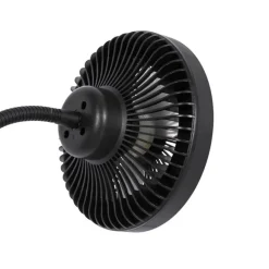 QAZQA Tischventilator schwarz inkl. LED 2700K - Dores