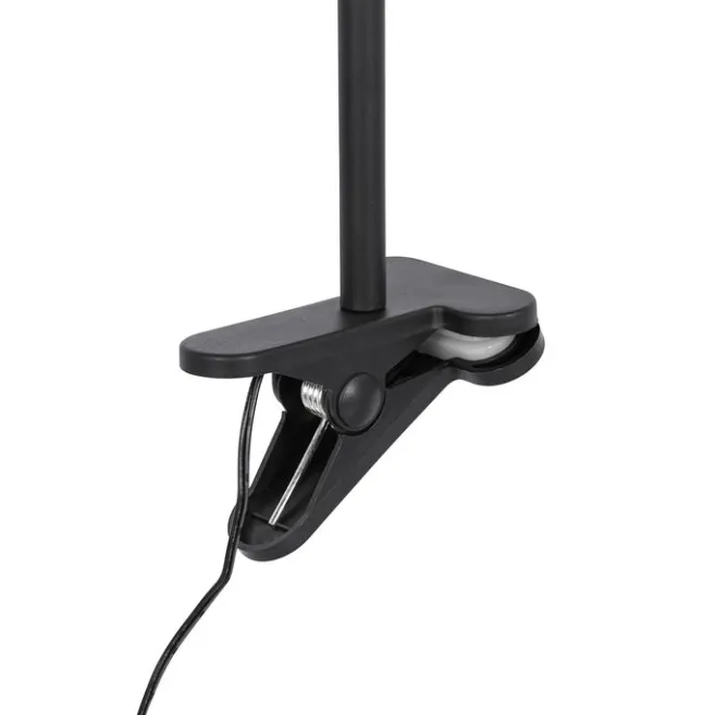 QAZQA Tischventilator schwarz inkl. LED 2700K - Dores