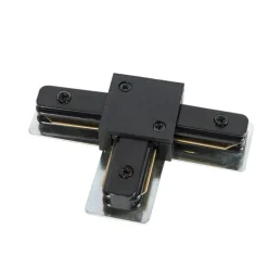 QAZQA T-Kupplungsstück für 1-phasige Schiene schwarz - Iconic