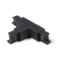 QAZQA T-Verbinder für 3-Phasenschiene schwarz rechts oben - 3-phasig