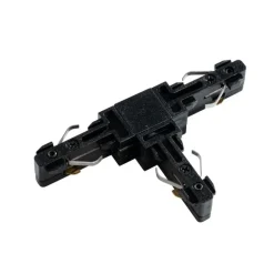 QAZQA T-Verbinder Schwarz 1-phasig - Slimline