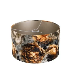 QAZQA Velours Lampenschirm Blumenmuster 35/35/20