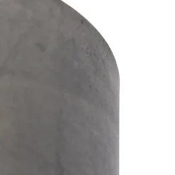 QAZQA Velours Lampenschirm grau 35/35/20