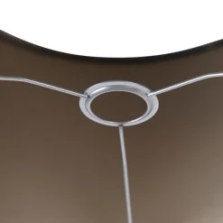 QAZQA Velours Lampenschirm grau 35/35/20