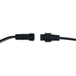 QAZQA Verbindbare schwarze Lichterkette mit Stecker 10m inkl. E27 20-Lichter IP44 - Lubber