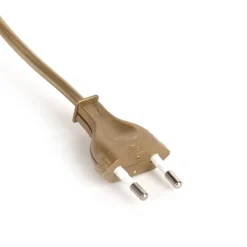 QAZQA Verbindungskabel 80-120 cm mit Schalter und Stecker gold