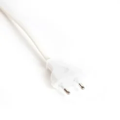 QAZQA Verbindungskabel 80-120cm mit Schalter und Stecker weiß