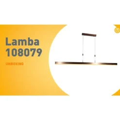 QAZQA Verstellbare Hängelampe Dunkelbronze inkl. dimmbarer LED - Lamba