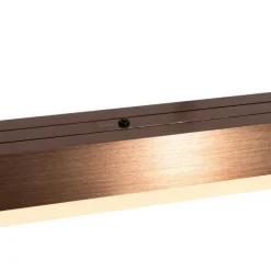 QAZQA Verstellbare Hängelampe Dunkelbronze inkl. dimmbarer LED - Lamba