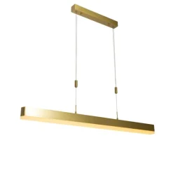 QAZQA Verstellbare Hängelampe Gold inkl. LED - Lamba