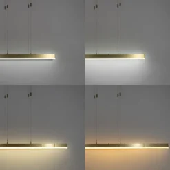 QAZQA Verstellbare Hängelampe Gold inkl. LED - Lamba