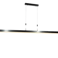 QAZQA Verstellbare Pendelleuchte Schwarz inkl. dimmbarer LED - Lamba